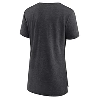 Women's Fanatics Heather Charcoal Seattle Sounders FC Distressed Carnation Tri-Blend T-Shirt