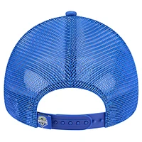 Casquette Snapback 9FORTY Snapback Seattle Sounders FC Throwback A-Frame Trucker New Era pour femme, blanc/bleu