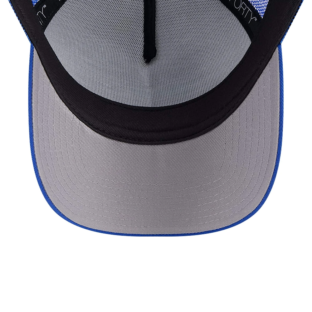 Casquette Snapback 9FORTY Snapback Seattle Sounders FC Throwback A-Frame Trucker New Era pour femme, blanc/bleu