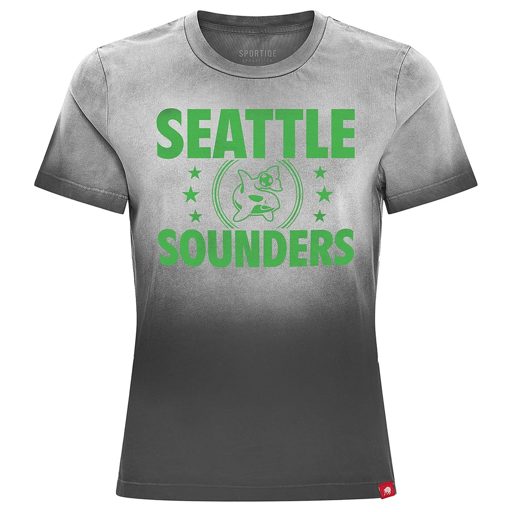 Women's Sportiqe Charcoal Seattle Sounders FC Arcadia T-Shirt