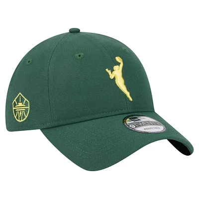 Casquette ajustable Seattle Storm 9TWENTY verte New Era pour homme