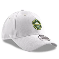Men's New Era  White Seattle Storm Primary Logo 9FORTY Adjustable Hat