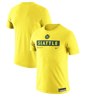 Nike T-shirt d'entraînement jaune Seattle Storm