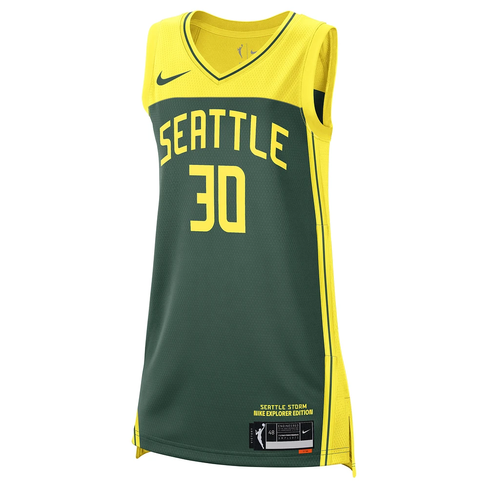 Unisex Nike Breanna Stewart Green Seattle Storm Explorer Edition Victory Jersey