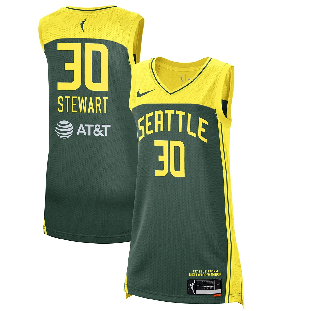 Unisex Nike Breanna Stewart Green Seattle Storm Explorer Edition Victory Jersey