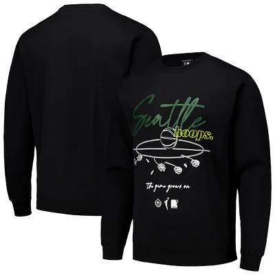 Sweat-shirt unisexe round21 noir Seattle Storm Bloom Crew