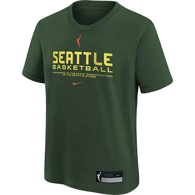 T-shirt d'entraînement Nike Seattle Storm On Court Legend Essential vert pour jeune
