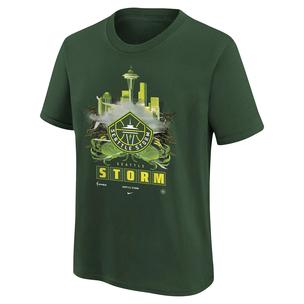 T-shirt Nike Hunter Green Seattle Storm pour jeunes avec contenu original Max90