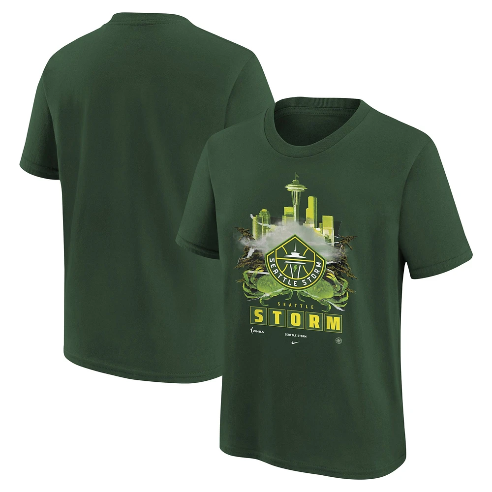T-shirt Nike Hunter Green Seattle Storm pour jeunes avec contenu original Max90