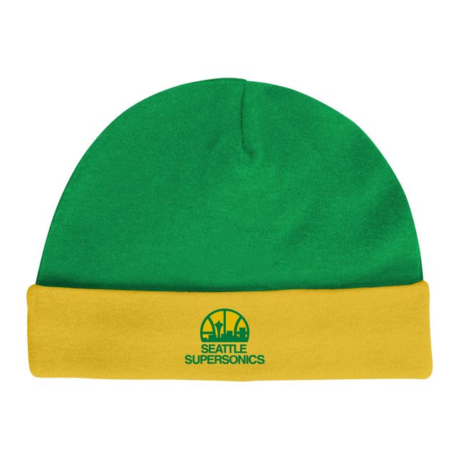 OST SEASUP YLLW GREEN INFANT M&N HWC SS & LS CREEPER AND BEANIE SET INFGIFPCK