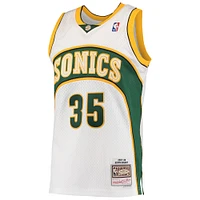 Men's Mitchell & Ness Kevin Durant White Seattle SuperSonics Hardwood Classics Swingman Jersey