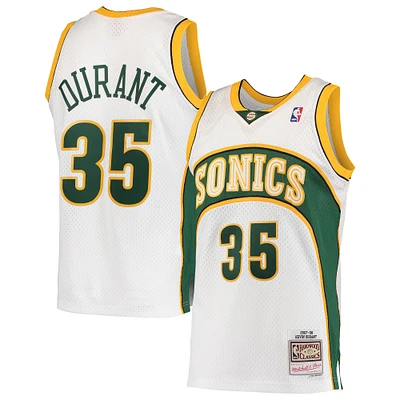 Maillot Swingman Mitchell & Ness Kevin Durant Seattle SuperSonics Hardwood Classics blanc pour hommes