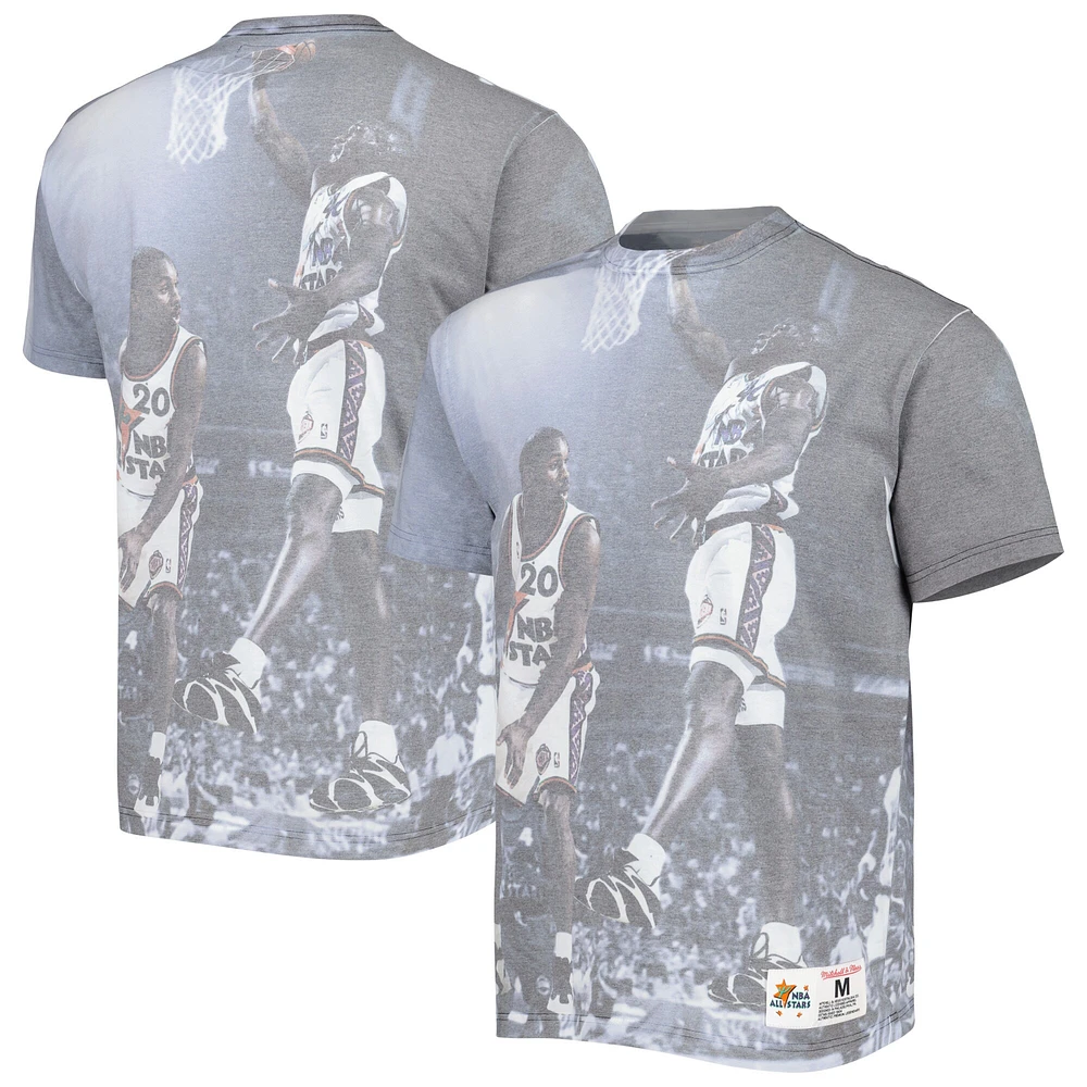 T-shirt graphique Mitchell & Ness Seattle SuperSonics Above the Rim pour homme