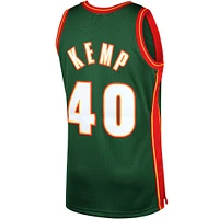 Men's Mitchell & Ness Shawn Kemp Green Seattle SuperSonics 1995/96 Hardwood Classics Swingman Jersey