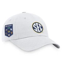 Men's Top of the World  White SEC Banner Adjustable Hat