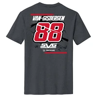 Men's Checkered Flag Sports Charcoal Shane van Gisbergen WeatherTech Name & Number T-Shirt