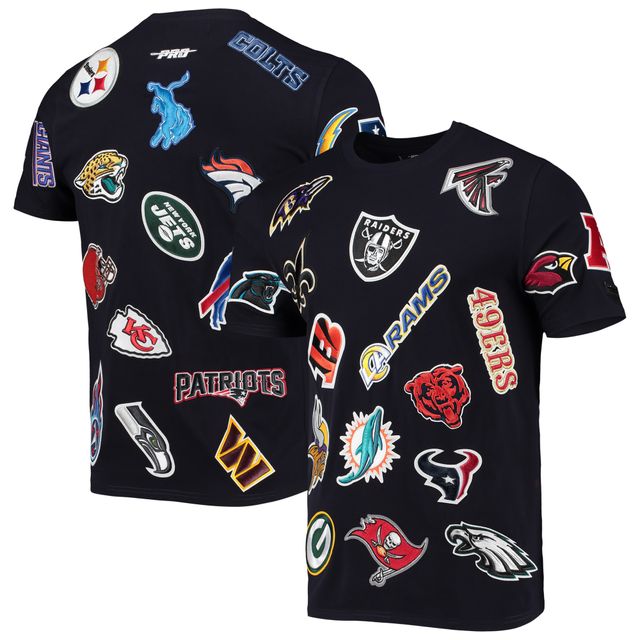 T-shirt avec logo de la NFL League Pro Standard pour hommes, bleu marine