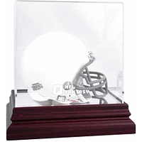 NFL Fantasy Football Champion Mahogany Team Logo Mini Helmet Display Case
