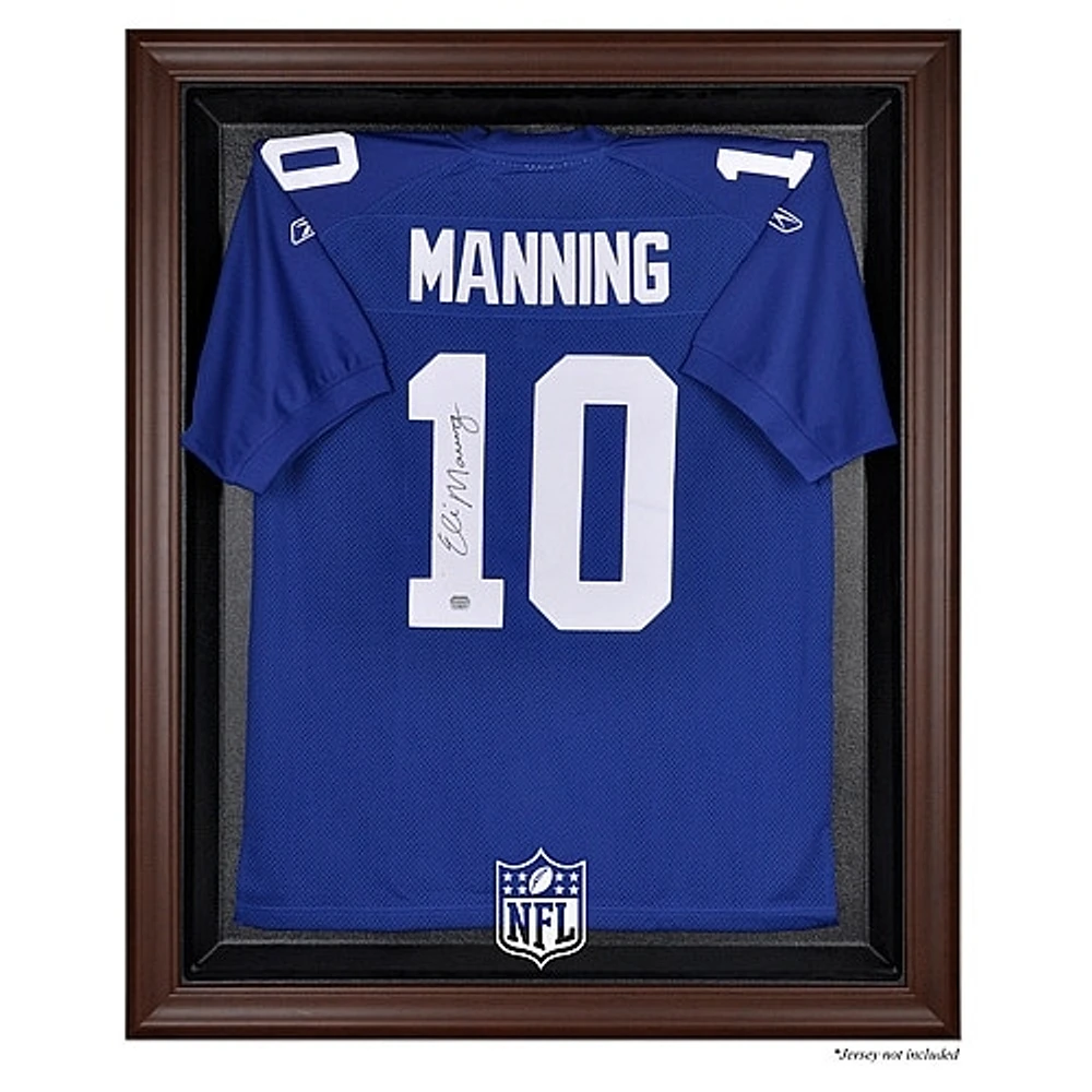 NFL Shield Brown Framed Logo Jersey Display Case