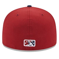 Men's New Era Somerset Patriots Authentic Collection Alternate Logo 59FIFTY Fitted Hat