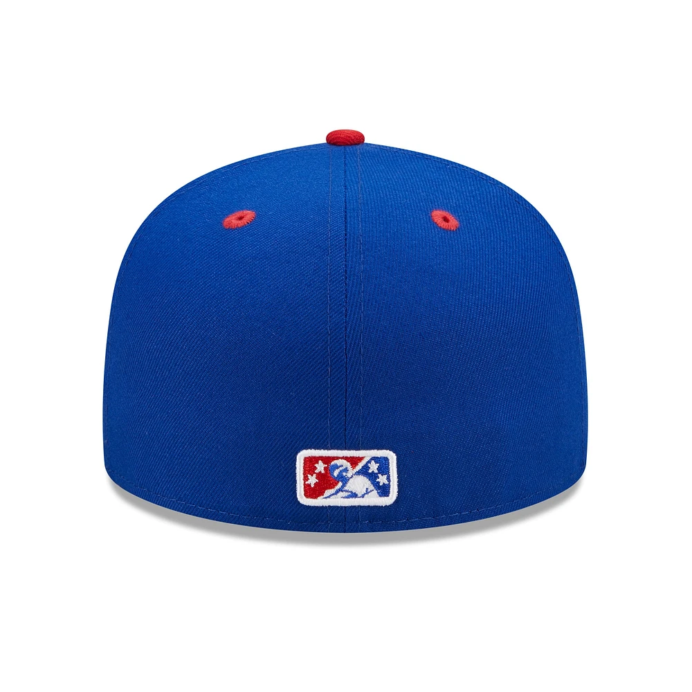 Men's New Era White/Red South Bend Cubs Marvel x Minor League 59FIFTY Fitted Hat