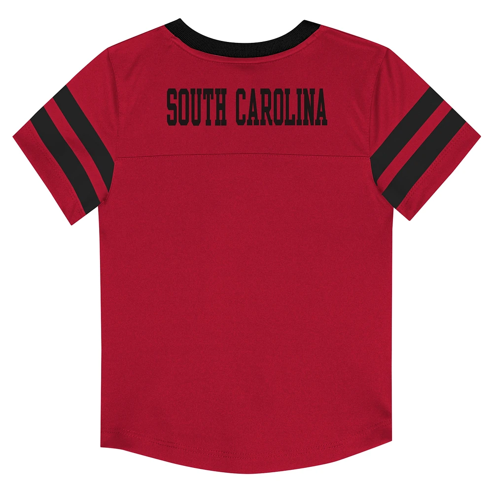 Infant South Carolina Gamecocks Two-Piece Red Zone Jersey & Pants Set
