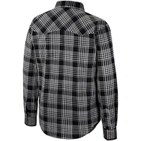 Men's Colosseum x Wrangler  Black South Carolina Gamecocks Plaid Western Long Sleeve Full-Snap Shirt