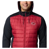 Men's Columbia  Black/Garnet South Carolina Gamecocks Out-Shield Hybrid Full-Zip Hoodie Jacket