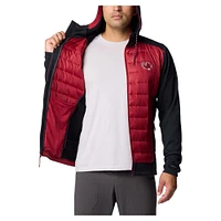 Men's Columbia  Black/Garnet South Carolina Gamecocks Out-Shield Hybrid Full-Zip Hoodie Jacket