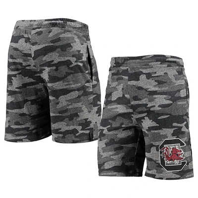 Concepts Sport Charcoal/Gris South Carolina Gamecocks Camo Backup Terry Jam Lounge Shorts pour hommes