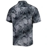 Men's Tommy Bahama Black South Carolina Gamecocks Coast Luminescent Fronds IslandZone Button-Up Camp Shirt
