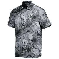 Men's Tommy Bahama Black South Carolina Gamecocks Coast Luminescent Fronds IslandZone Button-Up Camp Shirt