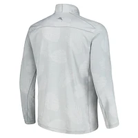 Veste à demi-zip Tommy Bahama pour hommes, gris, Caroline du Sud Gamecocks Delray Frond IslandZone