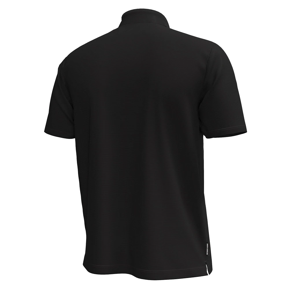 Men's Under Armour Black South Carolina Gamecocks Playoff Chest Stripe Performance Polo