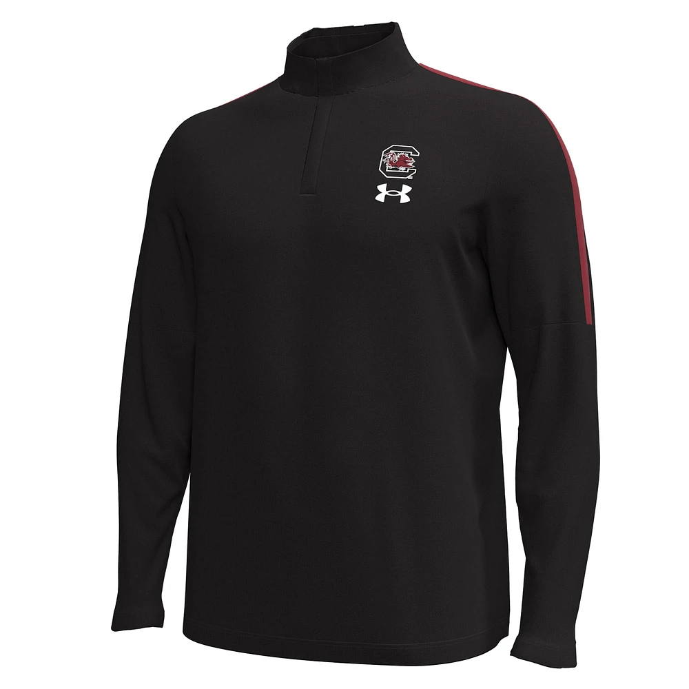 Men's Under Armour Black South Carolina Gamecocks Playoff Performance Quarter-Zip Jacket