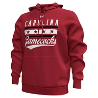 Men's Under Armour Garnet South Carolina Gamecocks Essential Pullover Hoodie