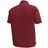 Men's Under Armour Garnet South Carolina Gamecocks Motivate Quarter-Zip Short Sleeve Top