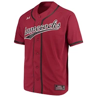 Men's Under Armour Garnet South Carolina Gamecocks Performance Replica Baseball Jersey