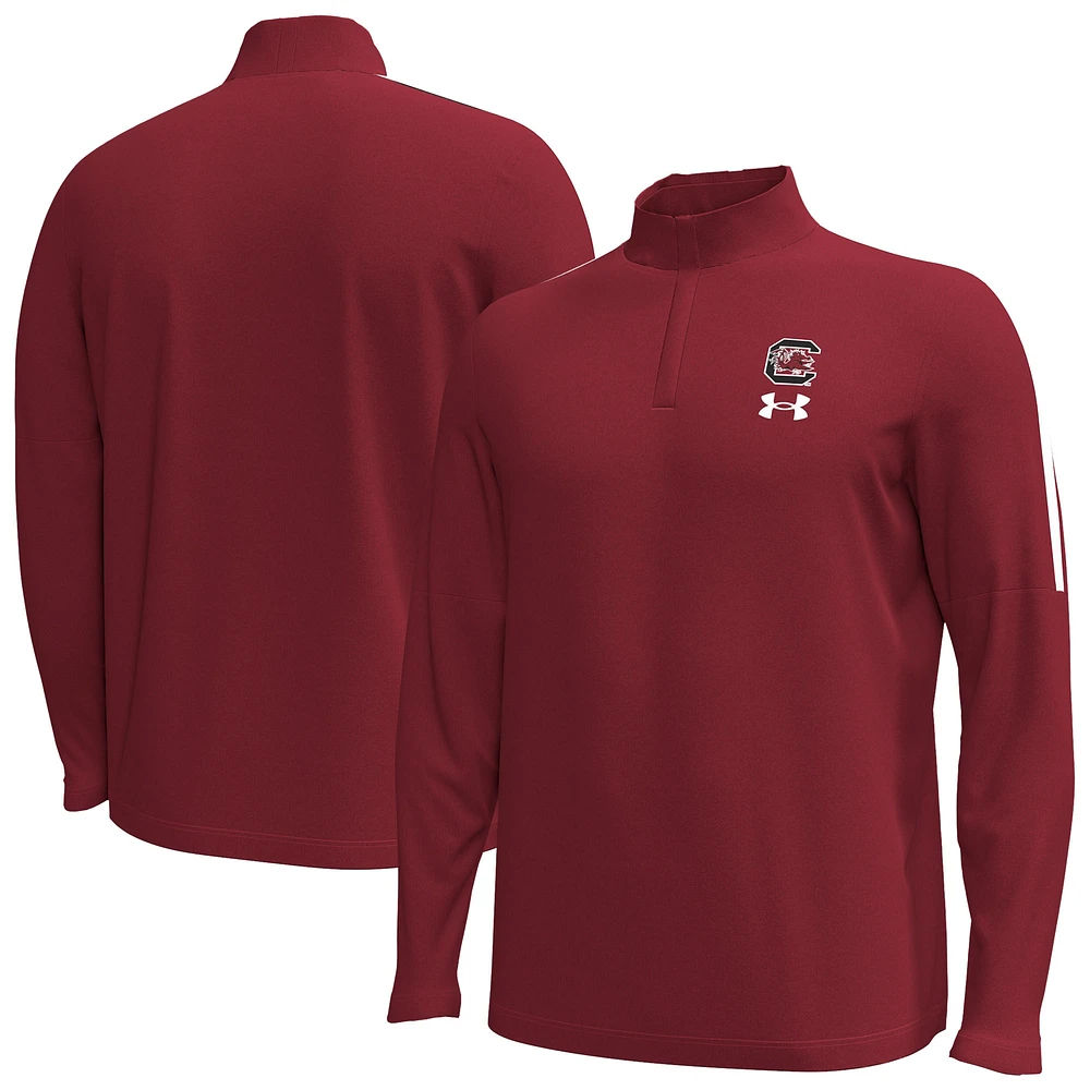 Men's Under Armour Garnet South Carolina Gamecocks Playoff Performance Quarter-Zip Jacket