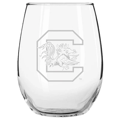 Caroline du Sud Gamecocks 15 oz. Gobelet en verre sans pied gravé