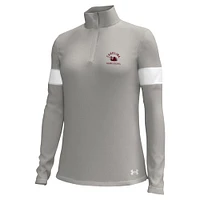 Women's Under Armour Gray South Carolina Gamecocks Gameday Challenger Quarter-Zip Top