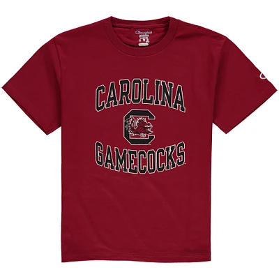 T-shirt de maillot l'équipe cercle des Gamecocks Caroline du Sud, champion la jeunesse, grenat