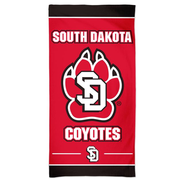 Serviette de plage Spectra WinCraft Coyotes du Dakota du Sud 30'' x 60''
