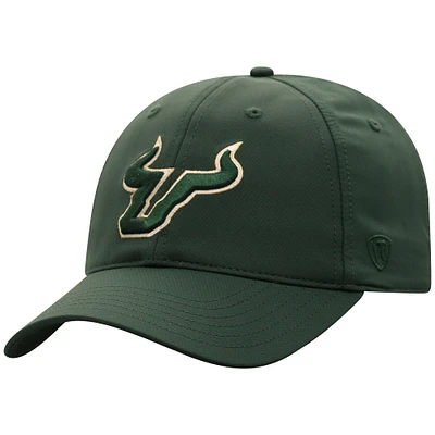 Casquette ajustable Top of the World South Florida Bulls Victory Trainer pour homme, verte