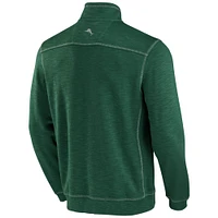Men's Tommy Bahama Green South Florida Bulls Sport Tobago Bay Tri-Blend Half-Zip Jacket