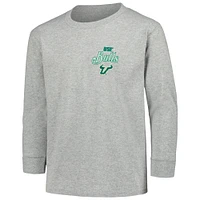 Youth Gray South Florida Bulls Retro Script Long Sleeve T-Shirt