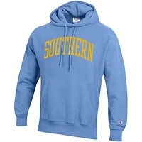 Men's Champion Blue Southern University Jaguars Tall Arch Pullover Hoodie