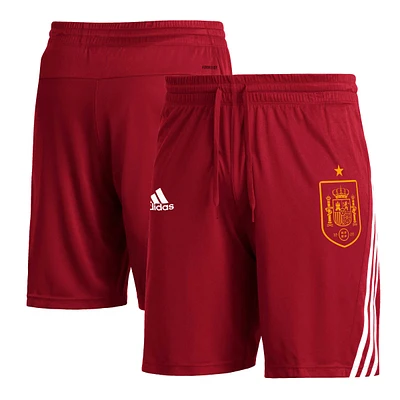 Short adidas AEROREADY à trois bandes pour homme avec écusson du club de l'équipe nationale d'Espagne rouge