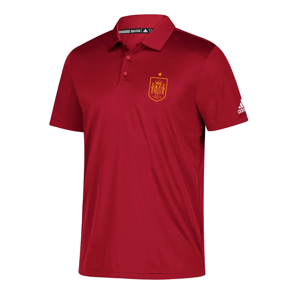 Men's adidas Red Spain National Team Grind climalite Polo