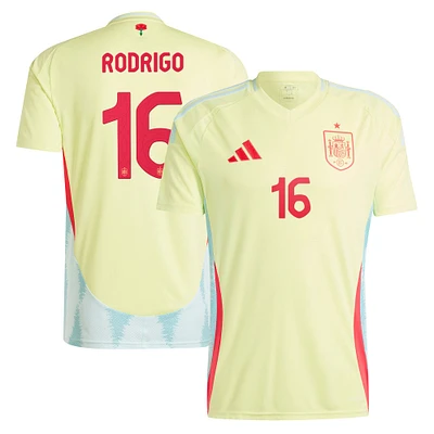 Men's adidas Rodrigo Yellow Spain National Team 2024 Away Authentic Jersey